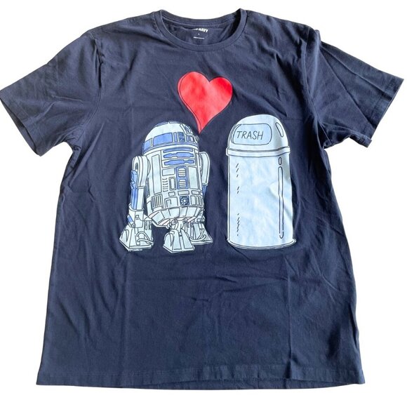 Old Navy Other - Old Navy Star Wars Valentine's Day T-Shirt, R2D2 Trash Can - Size Large